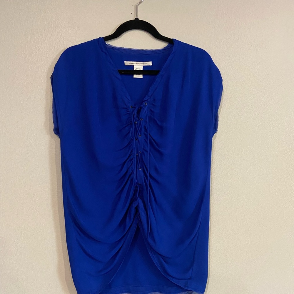Diane Von Furstenberg Blue Women's Top